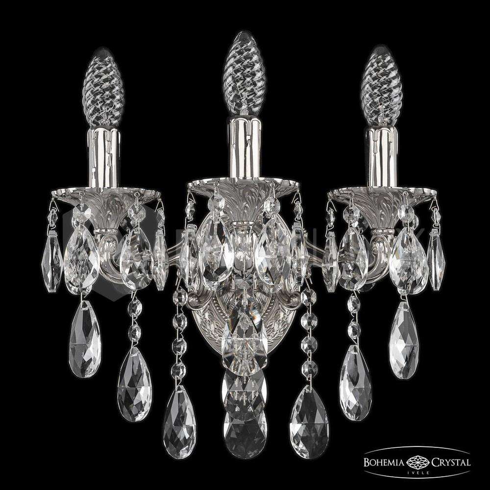 Бра бронзовые 7202B11/3/125 B Ni Bohemia Ivele Crystal