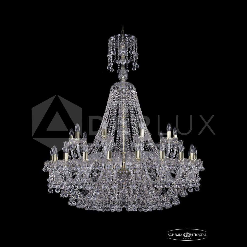 Люстра хрустальная 1409/20+10/400/XL-132 G Bohemia Ivele Crystal