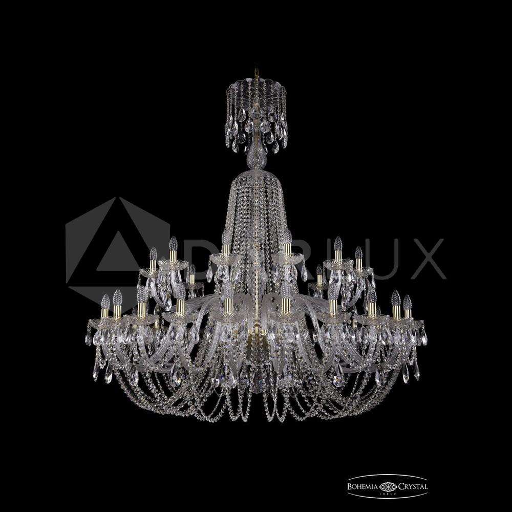 Люстра хрустальная 1402/24+12/530/XL-154 G Bohemia Ivele Crystal