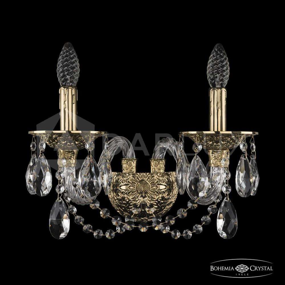 Бра хрустальные 16102B/2/165v/XL G Bohemia Ivele Crystal