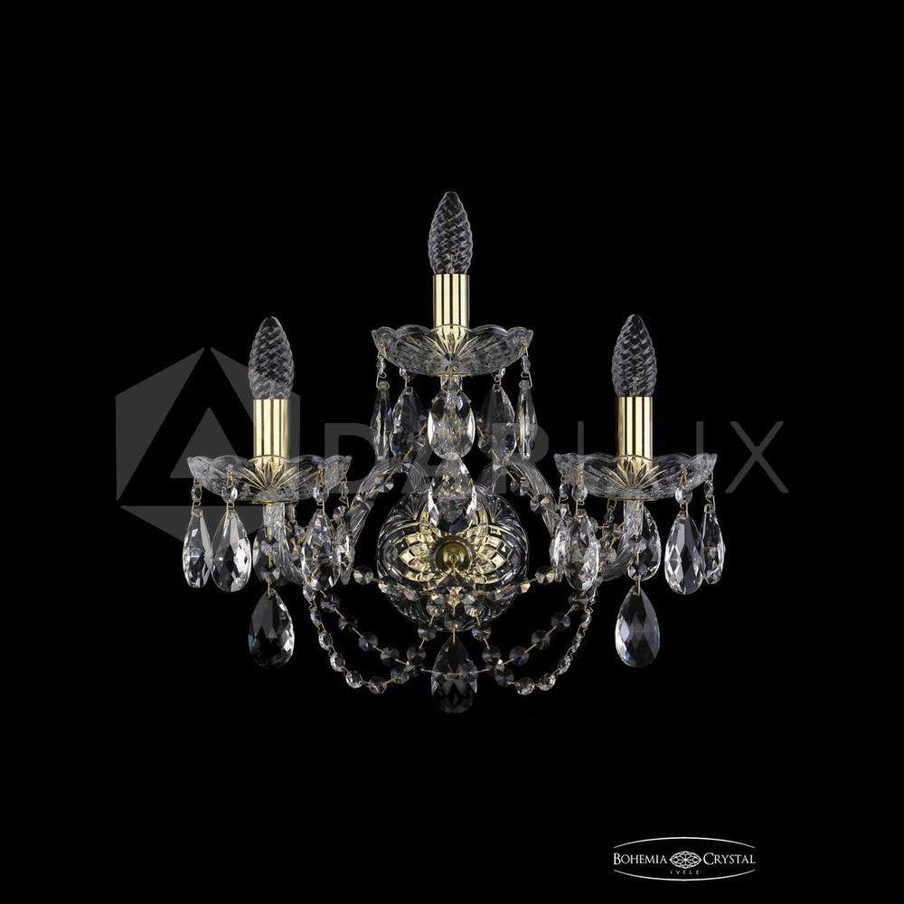 Бра хрустальные 1406B/2+1/160/XL G Bohemia Ivele Crystal