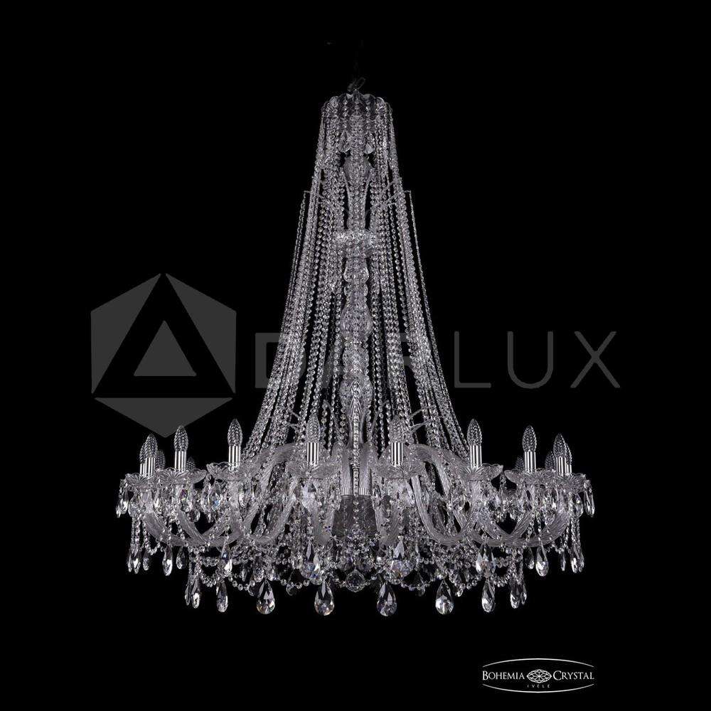 Люстра хрустальная 1411/20/460/XL-154 Ni Bohemia Ivele Crystal