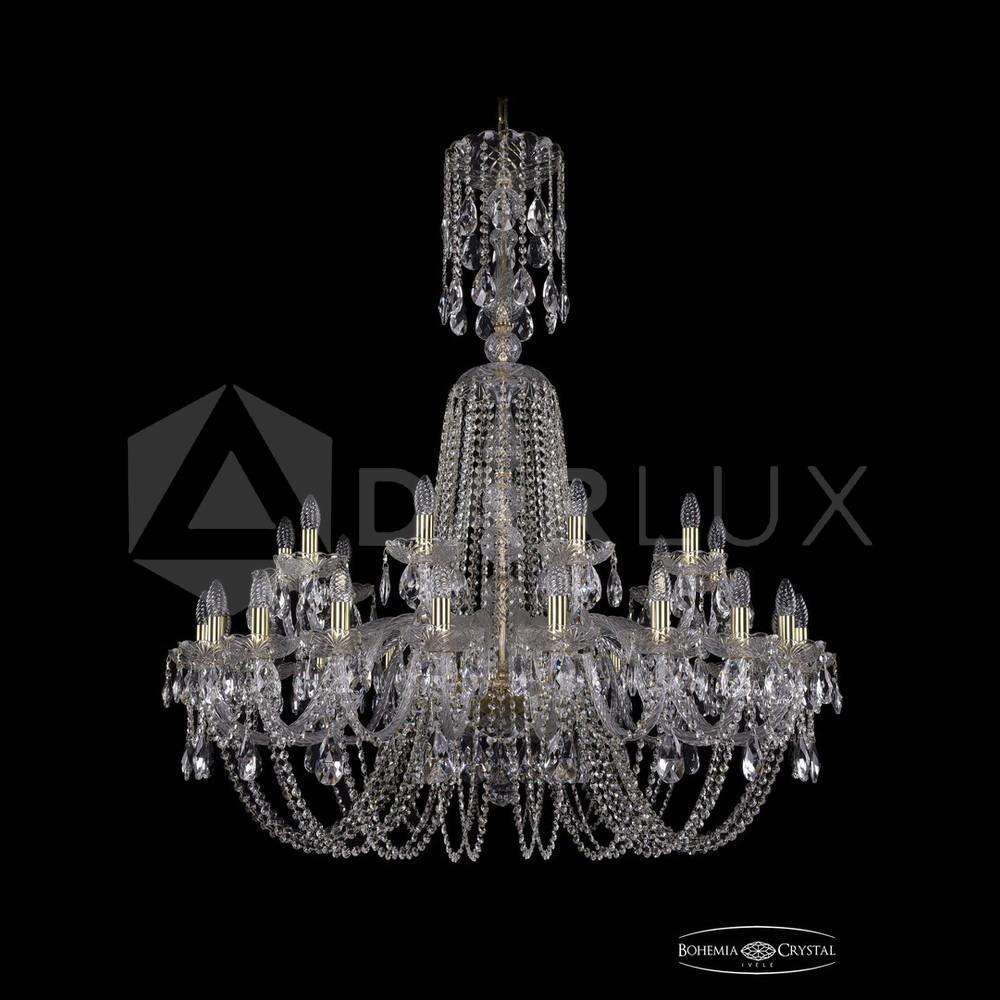 Люстра хрустальная 1402/20+10/400/XL-130 G Bohemia Ivele Crystal