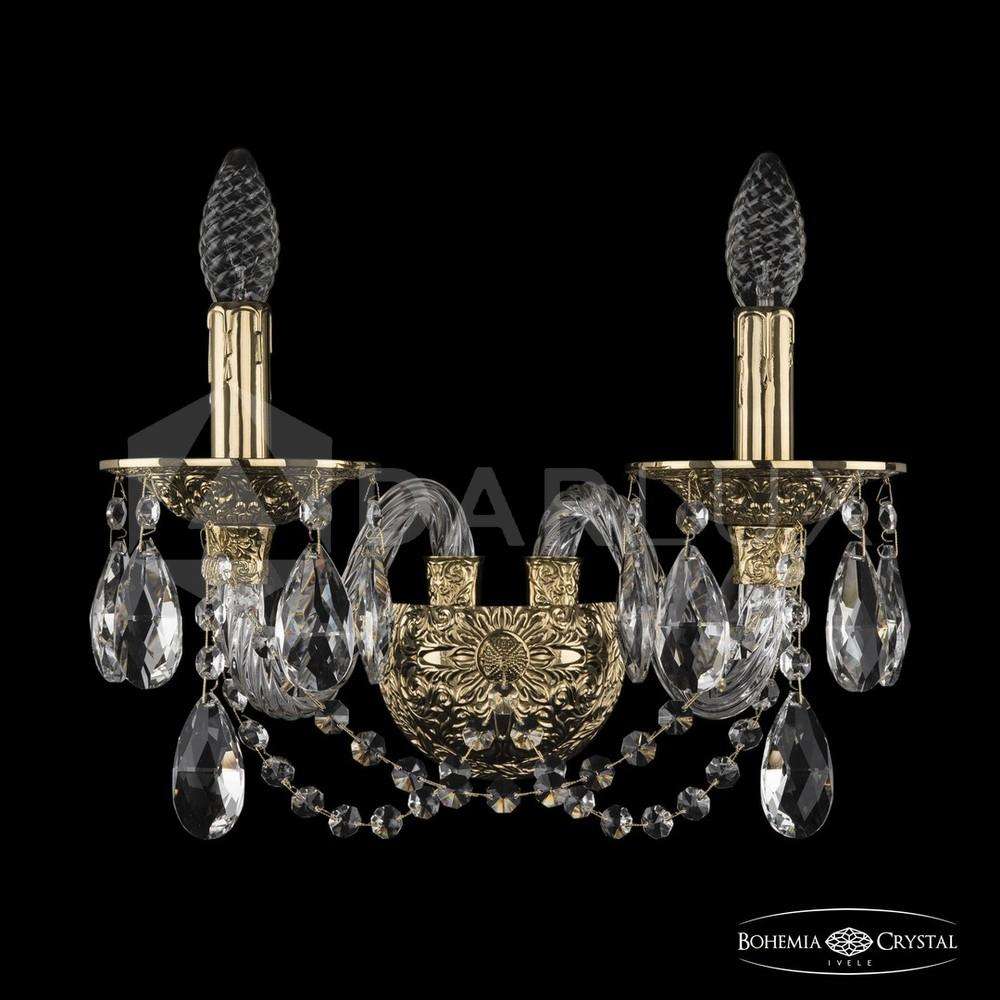 Бра хрустальные 16102B/2/165/XL G Bohemia Ivele Crystal