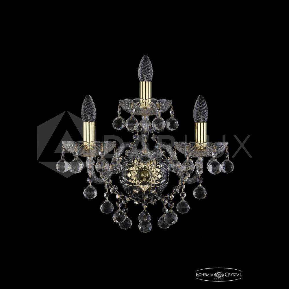 Бра хрустальные 1409B/2+1/160/XL G Bohemia Ivele Crystal